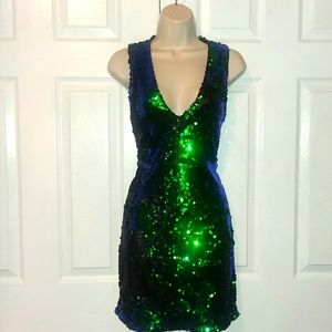Sequin mini dress